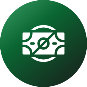 Zero hidden charges icon